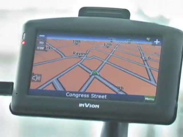 InVion&reg; 4 3/10&quot; Touch Screen GPS Navigation Unit - image 6 from the video